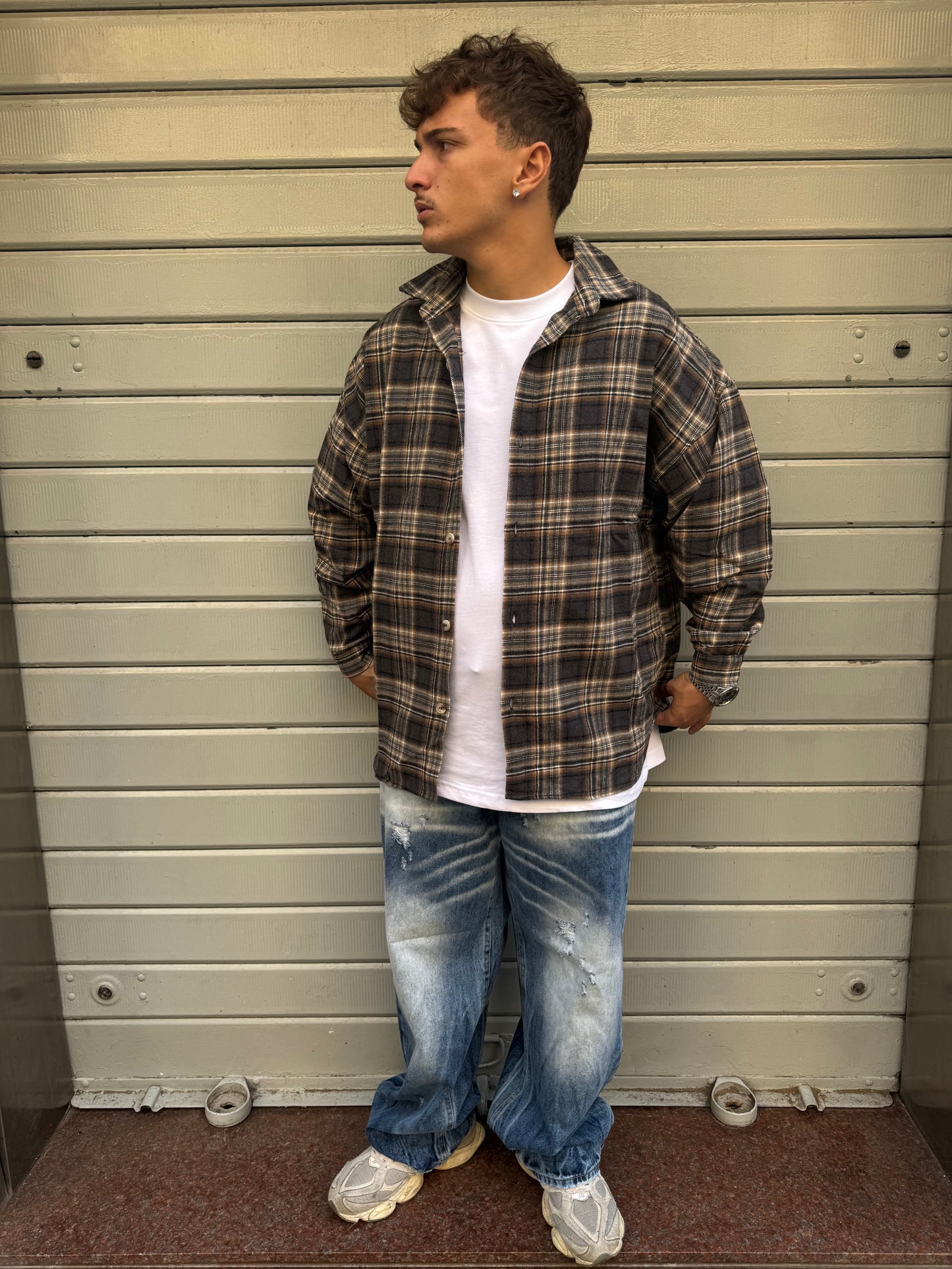 CAMICIA A QUADRI OVER