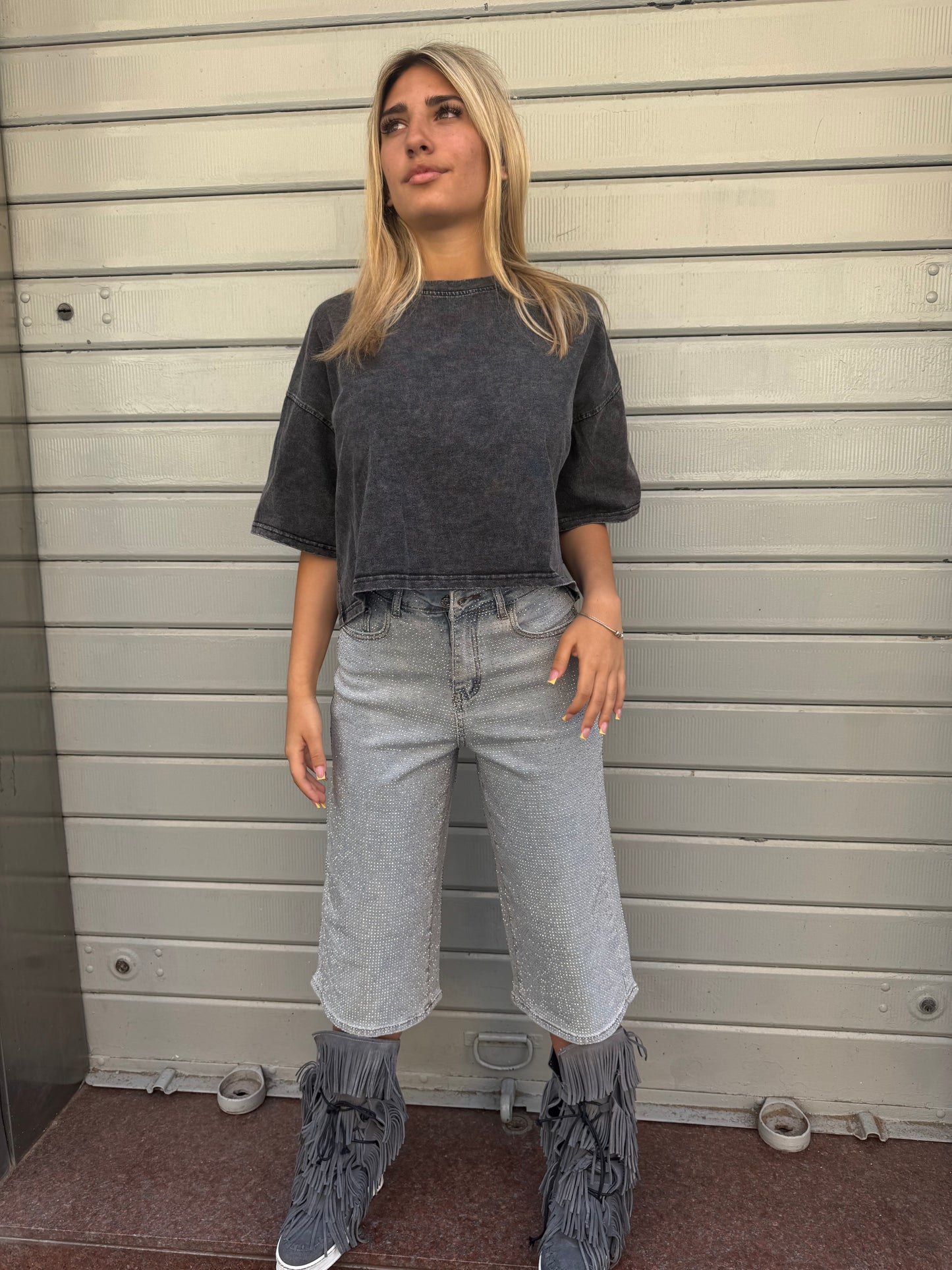 T-SHIRT SLAVATA CROP